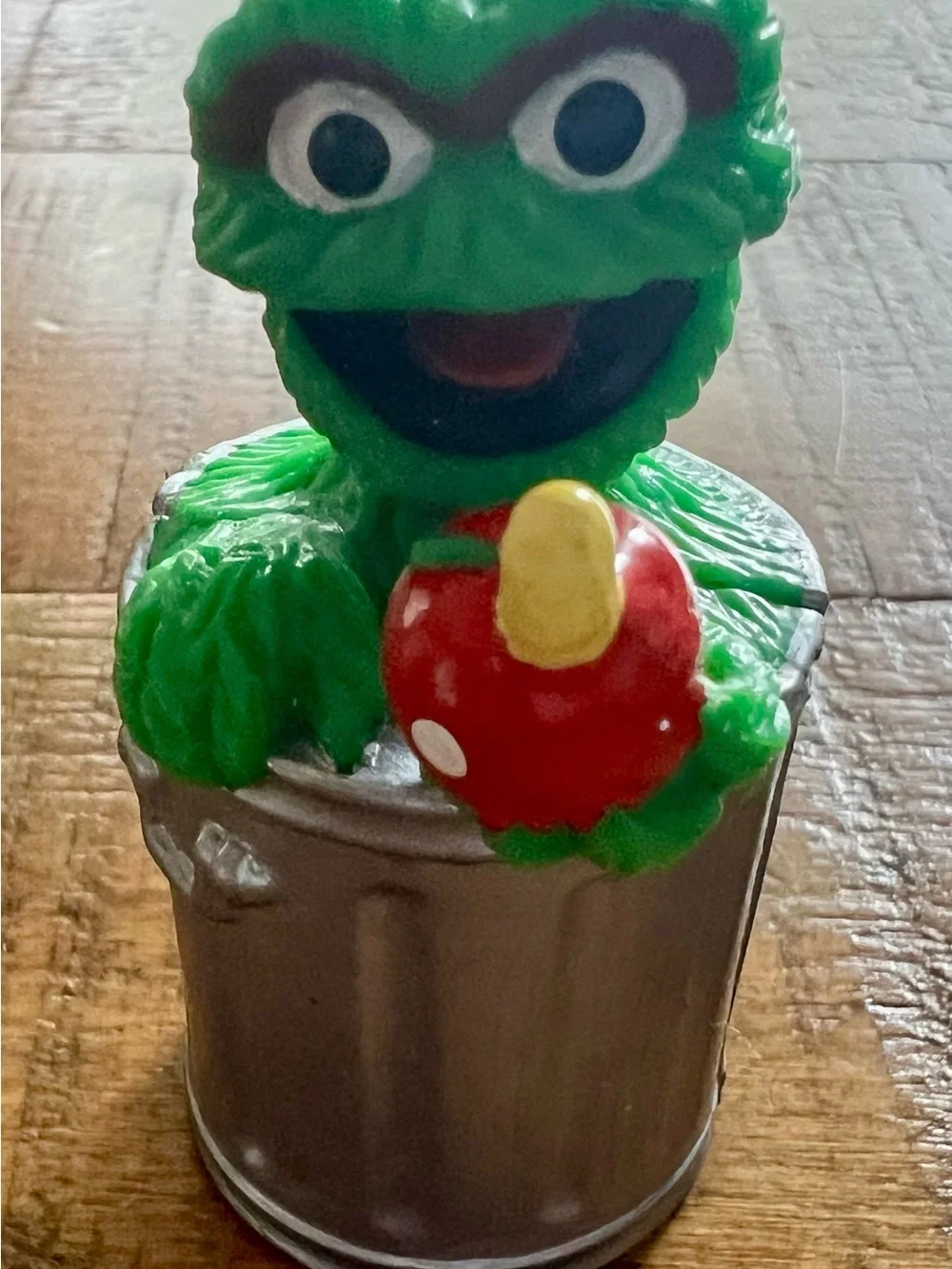 Vintage Sesame Street Oscar the Grouch 1982 Diecast Truck & 1998 PCV Grouch